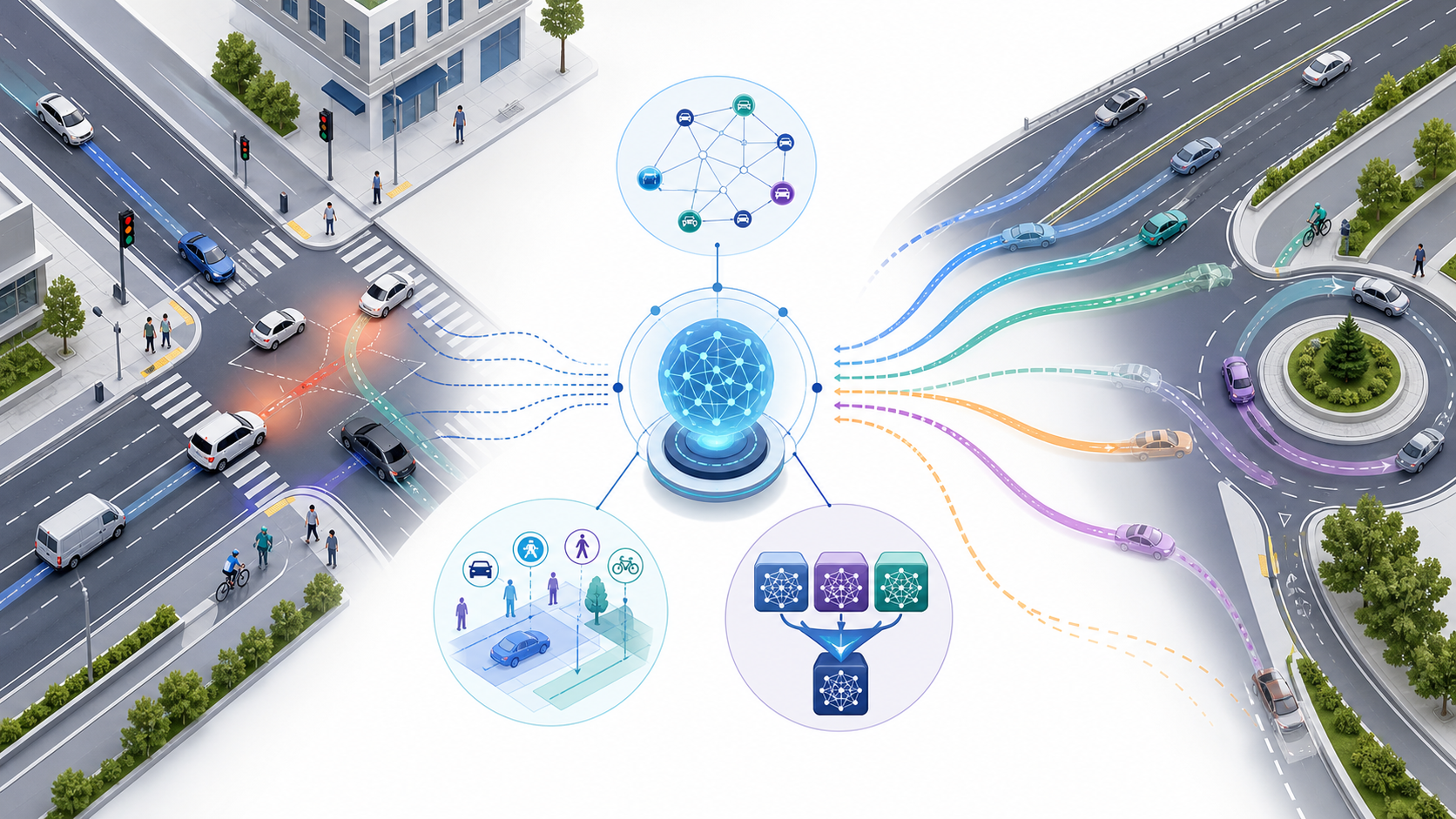 AI-powered motion forecasting across intersections, highways, and roundabouts