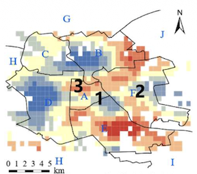 Relationship between the built environment and bike-sharing demand by trip length